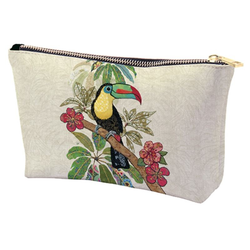 Pochette décor toucan coloré sur une branche, Collection Bug Art par Kiub